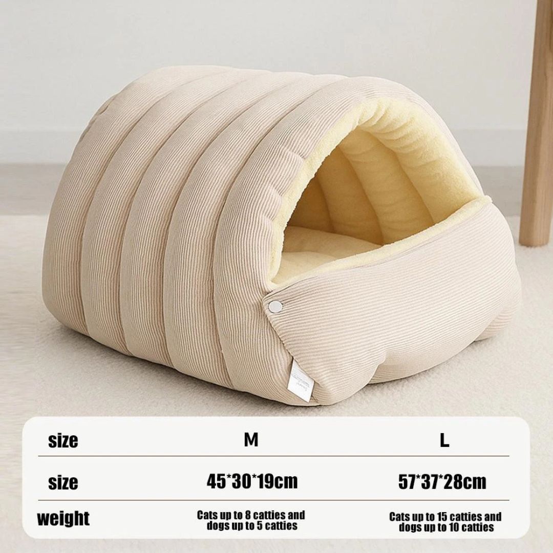PawHaven™ Cozy Cave Bed